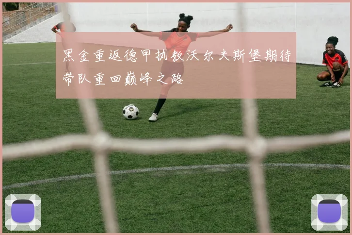 黑金重返德甲执教沃尔夫斯堡期待带队重回巅峰之路